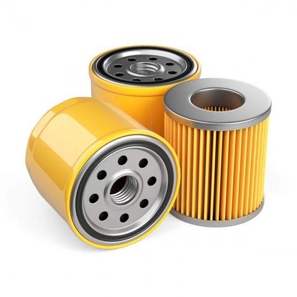 Oil filter for engine realistic with yellow paper - Image 3